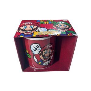 Super Mario Bros Ceramic Coffee Mug 11 Oz Multicolor Microwave Safe NEW